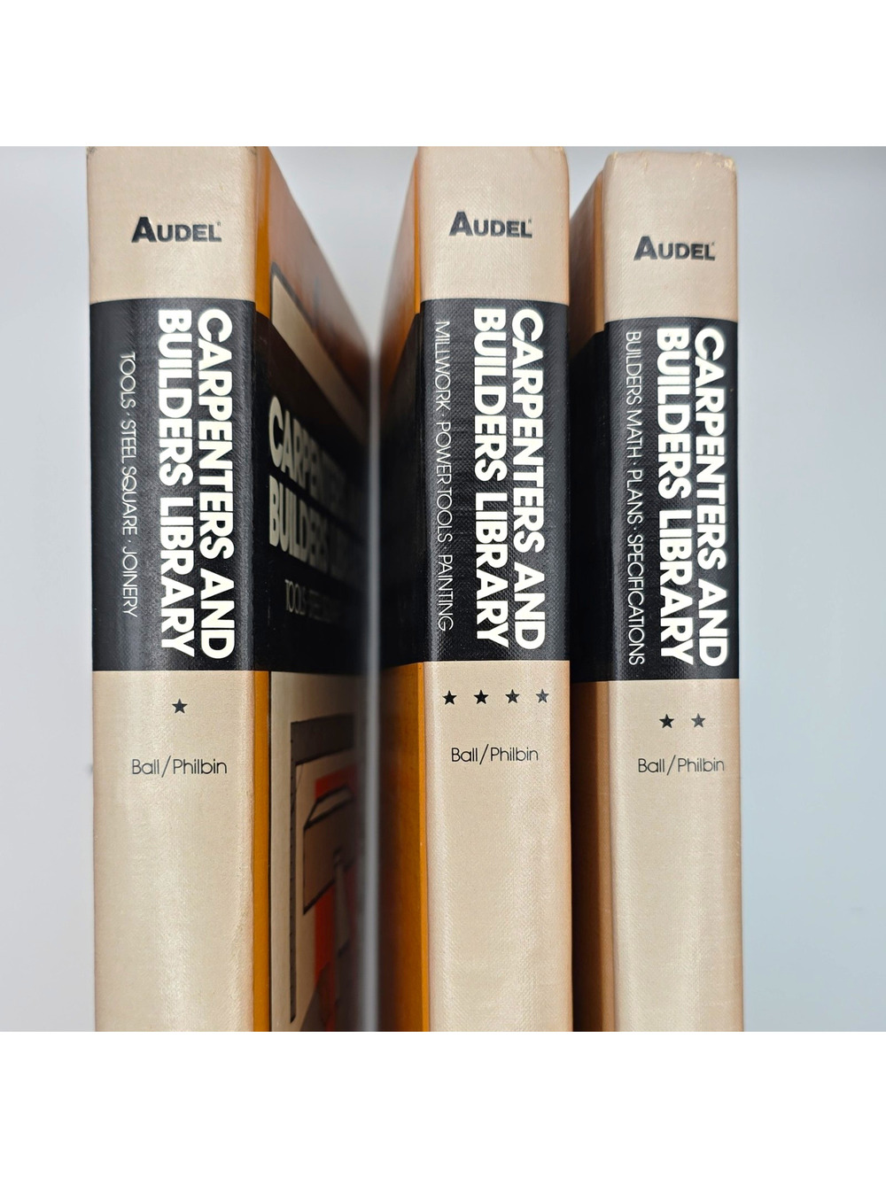 Audel Carpenters and Builders Library Hardcover 3-Book Set Ball Philbin